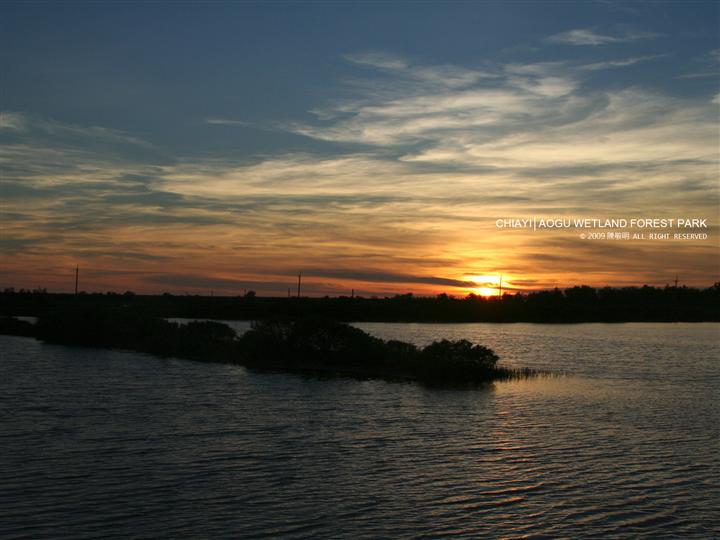 鰲鼓濕地森林園區夕陽